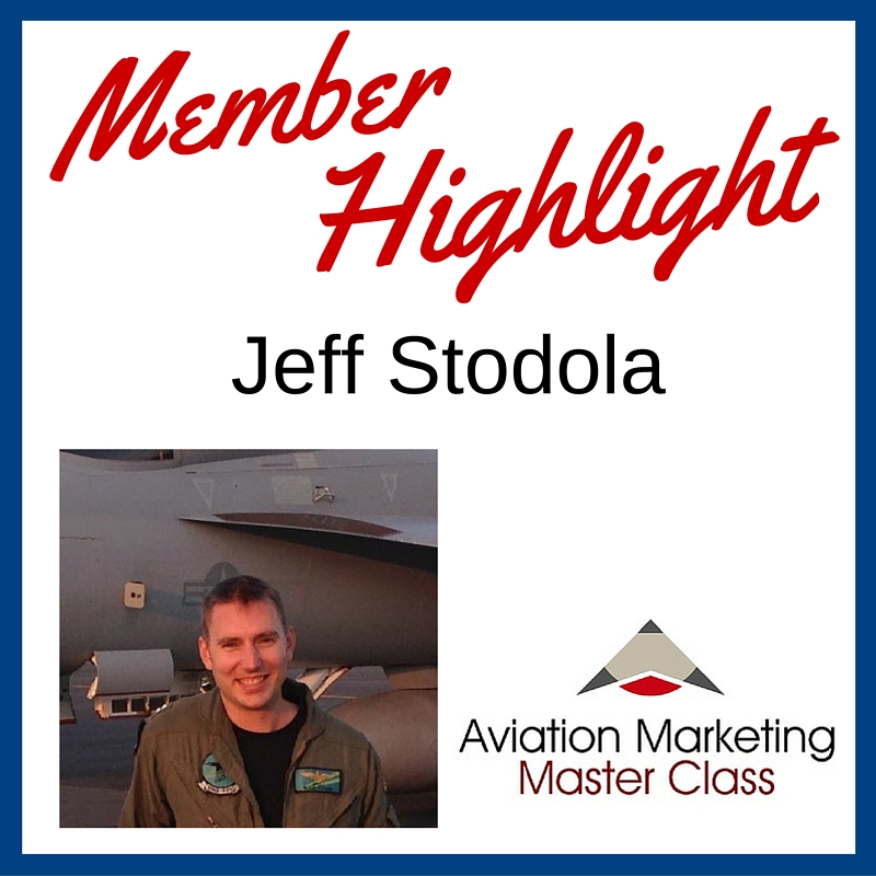 Jeff Stodola Aviation Copywriter - Member Highlight