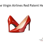 Virgin airlines red patent heel