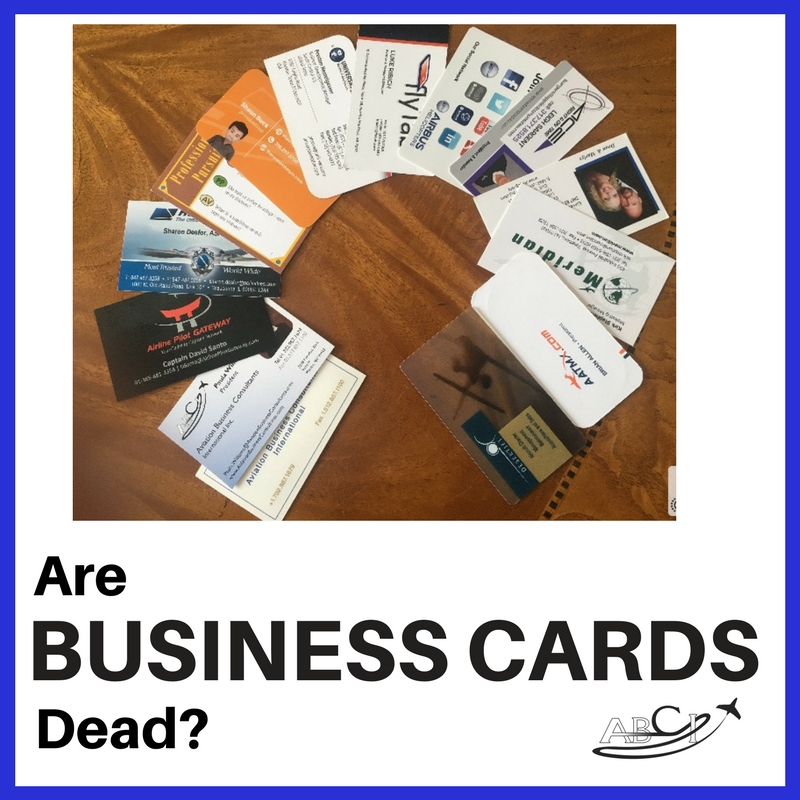 Aviation Business Cards - Dead?